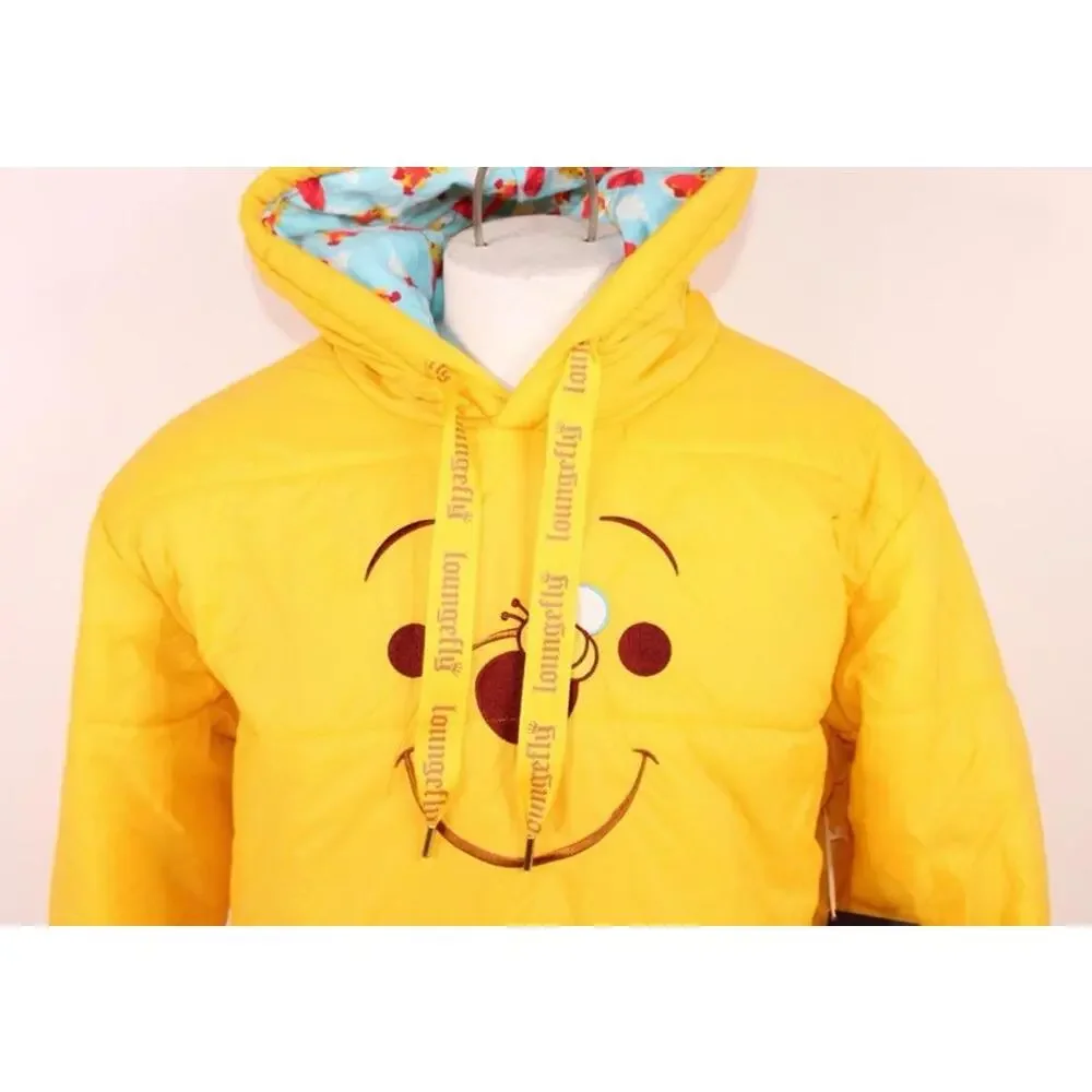 Disney Loungefly Winnie The Pooh Puffer Hoodie Size Medium NWT - Picture 4 of 13